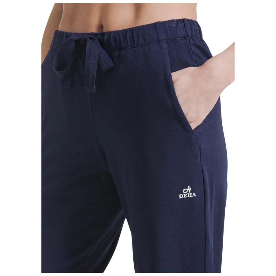 Jogger in tessuto stretch blu da donna Deha | D4225525515